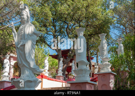 Park of the Pagoda Hong Hien, Frejus, Var, Provence-Alpes-Cote d`Azur, France, Europe Stock Photo